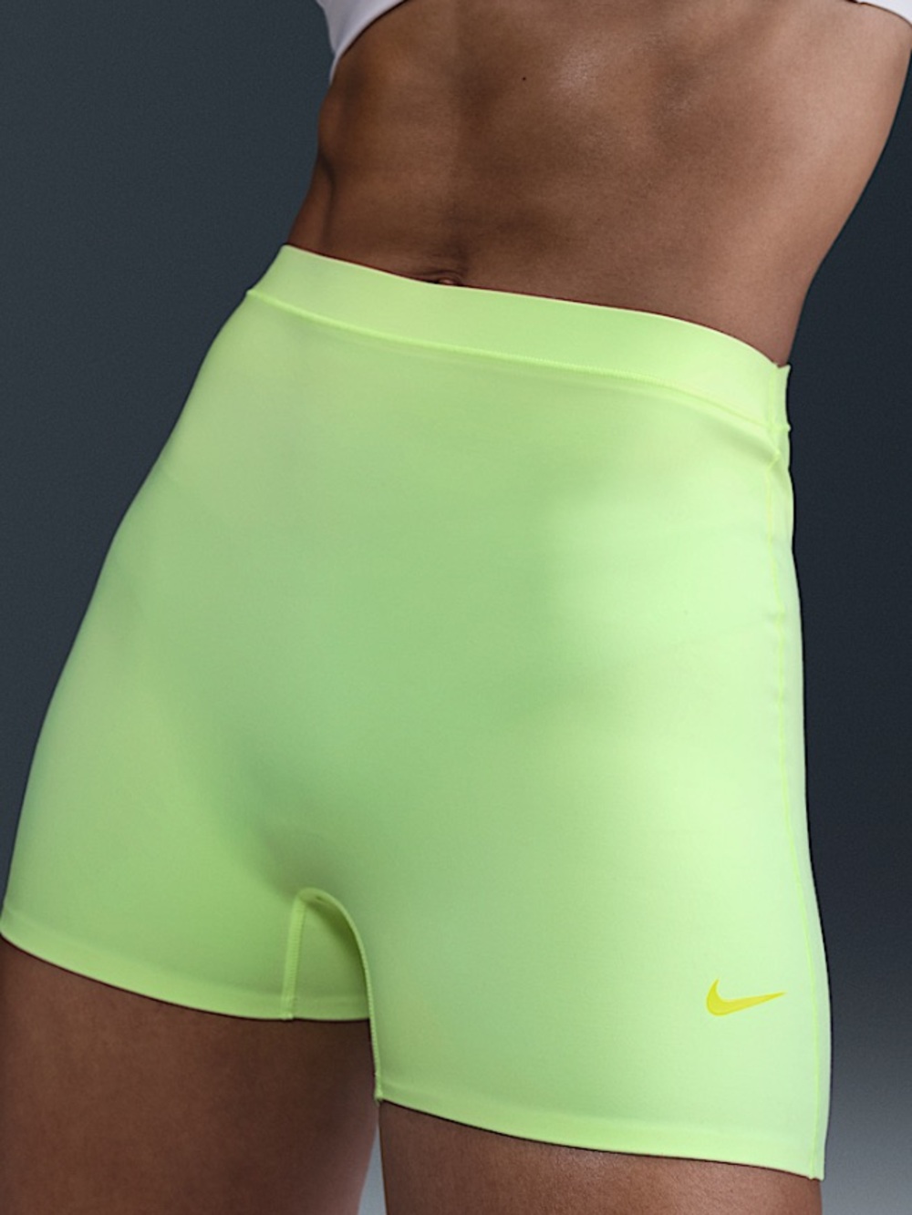 Nike Women's Neon Lime Form Bike Shorts